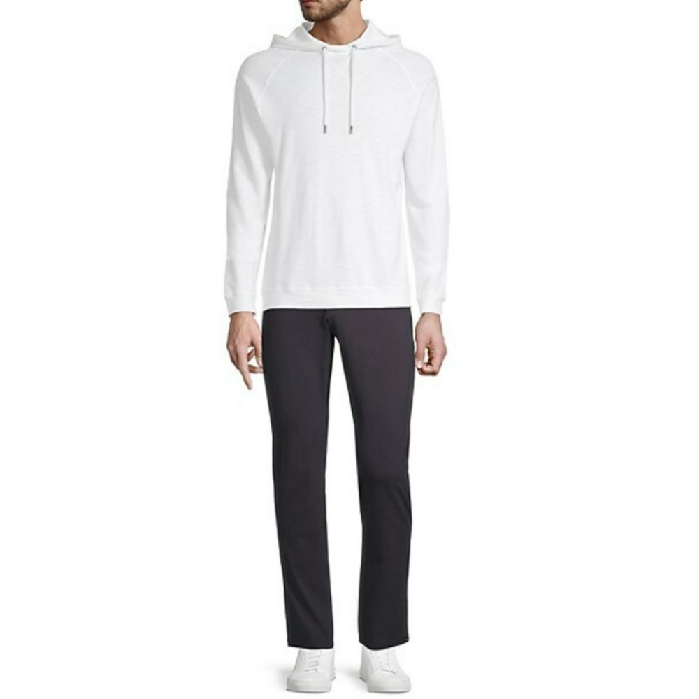 Good Man Brand white Soft Slub Hoodie sweater‎ size L